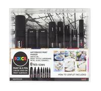 Posca - 8 Nib Size Black Set (401619)
