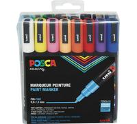 POSCA Marqueur à pigments POSCA PC-3M étui de 16 pièces assorties