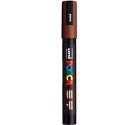 POSCA - Marqueur acrylique PC-5M marron, pointe ronde 1,8-2,5 mm | Marqueur à encre pigmentée à base d'eau, opaque, pour presque toutes les surfaces, pointe remplaçable