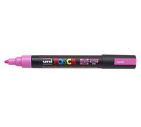 POSCA - Marqueur acrylique PC-5M rose fluo, pointe ronde 1,8-2,5 mm | Marqueur à encre pigmentée à base d'eau, opaque, pour presque toutes les surfaces, pointe remplaçable