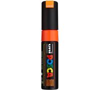 Uni-Ball Posca – Lot de 6 marqueurs – Pointe large biseautée – Orange fluo