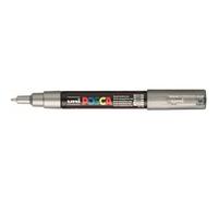 Uni Mitsubishi Pencil – Marqueur – Pointe extra-fine 0,7/1M – Argent