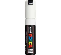 POSCA MARQUEUR BLANC BISAUTE LARGE 8MM