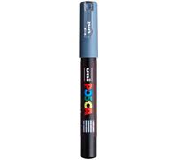 Uni Mitsubishi Pencil Marqueur POSCA PC1MC – Pointe conique extra-fine 0,7–1 mm – Gris ardoise