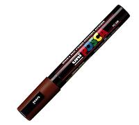 POSCA Marqueur Osama Uni PC5 à pointe ronde moyenne avec un trait de 1,8 mm à 2,5 mm couleur marron