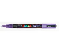 POSCA Marqueur PC3ML Pte conique fine en plastique Violet Pailleté