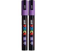 POSCA Marqueur Pointe Conique Trait Moyen Violet (Lot de 2)