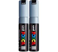 POSCA Marqueur pointe large conique PC7M G Gris (Lot de 2)