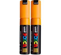 POSCA Marqueur pointe large conique PC7M O Orange (Lot de 2)