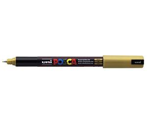 POSCA Marqueur Pte calibrée extra-fine POSCA PC1MR 0,7mm Or x 12