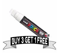 Posca Marqueur Stylo PC-17K Blanc Large Pointe Biseautée 15mm Ligne Buy 3 Get 1