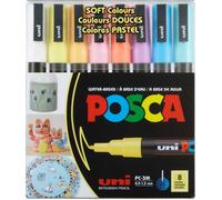 POSCA Marqueur UNI PC-3M Set de 8 pastels