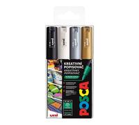 POSCA marqueur unique PC-1M 0,7 mm set de 4 couleurs