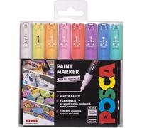 POSCA marqueur unique PC-1M 0,7 mm set de 8 couleurs pastel