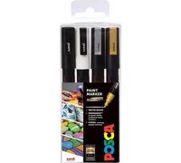 POSCA marqueur unique PC-3M 0,9-1,3 mm set de 4 couleurs