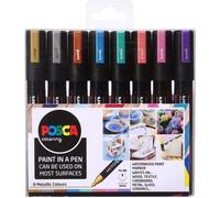 POSCA marqueur unique PC-5M set 2,5 mm 8 couleurs métalliques