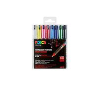 POSCA Marqueurs PC1MR 181708 – Pointe extra-fine calibrée – Lot de 8 couleurs de base