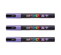 Posca - Marqueurs PC-3 M Uni-Ball - Gamme complète de 40 couleurs disponibles (Lot de 3)