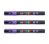 Posca - Marqueurs PC-3 M Uni-Ball - Gamme complète de 40 couleurs disponibles (Lot de 3)