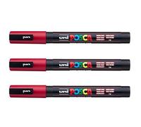 Posca - Marqueurs PC-3 M Uni-Ball - Gamme complète de 40 couleurs disponibles (Lot de 3)