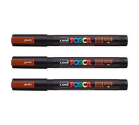 Posca - Marqueurs PC-3 M Uni-Ball - Gamme complète de 40 couleurs disponibles (Lot de 3)
