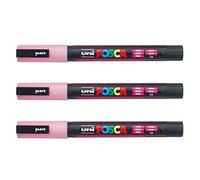 Posca - Marqueurs PC-3 M Uni-Ball - Gamme complète de 40 couleurs disponibles (Lot de 3)