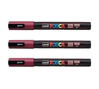 Posca - Marqueurs PC-3 M Uni-Ball - Gamme complète de 40 couleurs disponibles (Lot de 3)