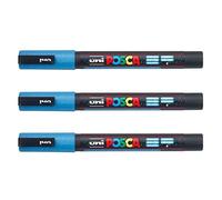 Posca - Marqueurs PC-3 M Uni-Ball - Gamme complète de 40 couleurs disponibles (Lot de 3)