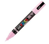 POSCA Mitsubishi Pencil - Marqueur PC5BR - Pointe Brush Moyenne, Semi-Flexible - Peinture à Base d'Eau - Tout Support - Rose clair