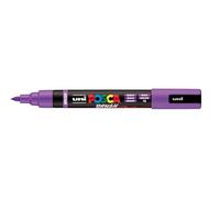 POSCA Mitsubishi Pencil - Marqueur PC5BR - Pointe Brush Moyenne, Semi-Flexible - Peinture à Base d'Eau - Tout Support - Violet