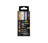 POSCA - Mitsubishi Pencil - Marqueurs Peinture Acryliques PC-1MC - Marqueur Permanent Tout Support - Pointe Fine Ogive 0,7-1 mm