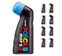 Posca Marqueur MOP'R – Pointe ronde XXL 3-19 mm, ergonomique, peinture à base d'eau – Bleu clair