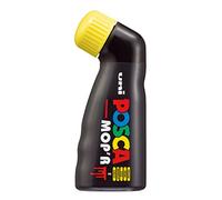 Posca MOP'R PCM-22 Boîte de 4 marqueurs permanents multi-surfaces Pointe ronde XXL Jaune 3-19 mm