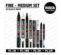 Marqueur Posca PC5M pointe moyenne de 1,8 à 2,5 mm - noir