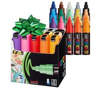 Boîte de 15 marqueurs Pte large biseautée POSCA PC8K/15 8mm Assorti Assorti