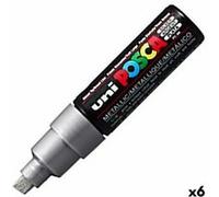 POSCA PC8K PTE LARGE BISEAUTE ARGENT Argent G