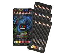Posca - Crayons de couleur Uni Mitsubishi Pencil - Huile et cire - Boîte Bento 36 couleurs