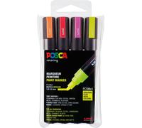 Posca Set 4 Marqueurs Pc5m Pochette Fluo[Z2446]