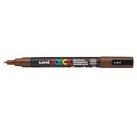 Uniposca - Marca Tore Base Water - Punta End Pc - 3m - 0.9-1,3 Mm - Marron - Conf.12 Pcs