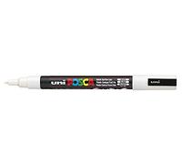 Posca Uni-Ball PC-3M Lot de 3 marqueurs Blanc