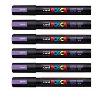 POSCA Uni-Ball PC-5M Lot de 12 balles Violet métallisé
