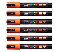 POSCA Uni-Ball PC-5M Lot de 12 cartouches Orange