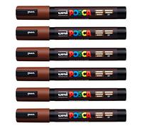 POSCA Uni-Ball PC-5M Lot de 12 pièces Marron