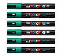 POSCA Uni-Ball PC-5M Lot de 12 stylos Vert