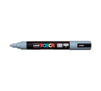 Posca Marqueur peinture pour verre PC-5M Pointe ogive fine 2,5 mm Gris