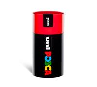 Posca - Uniposca Set complet avec 18 feutres acryliques assortis, pointe moyenne 2,5 mm - Couleurs pour enfants et artistes valables comme pour tissus, bois et autres, dans une boîte cadeau