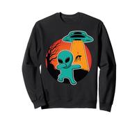 Pose Amusante de Danse Dabbing Alien pour Halloween Sweatshirt