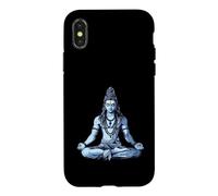 Pose Assise inspirée du Yoga Shiva Mahadev pour l'hindouisme Coque pour iPhone X/XS