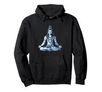 Pose Assise inspirée du Yoga Shiva Mahadev pour l'hindouisme Sweat à Capuche