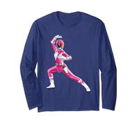 Pose d'action de Mighty Morphin Power Rangers Pink Ranger Manche Longue